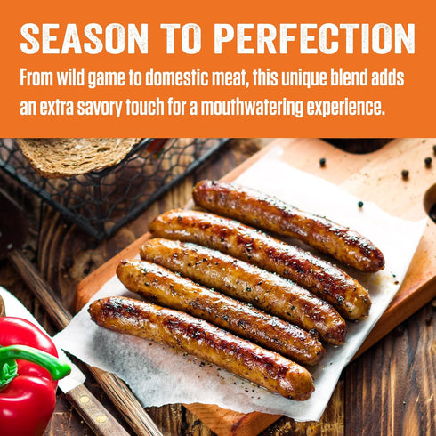LEM Products Backwoods Reduced Sodium Breakfast Fresh Sausage Seasoning, Ideal for Wild Game and Domestic Meat, Seasons Up to 5 Pounds of Meat, 1....