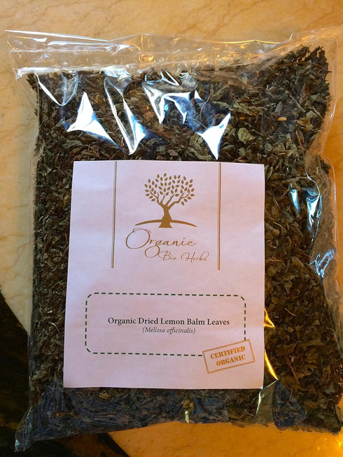 Organic Bio Herbs-Organic Dried Lemon Balm Leaves (Melissa Officinalis) 4 Oz....