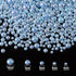 PAGOW 2200Pcs ABS Half Round Pearl Mix Size Blue Resin Faux Shiny Pearls for DIY Crafts Decoration...