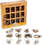 Project Genius- 12pc Ancient Metal Assortment, Metal Puzzle, Assembly Puzzle, Disassembly Puzzle, Brain Teaser, 3D Puzzle...