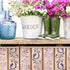 DIY Reusable Plastic STENCIL // A3 A4 A5 Border Flowers // Craft - Furniture - Scrapbooking - Decoupage (A4)...