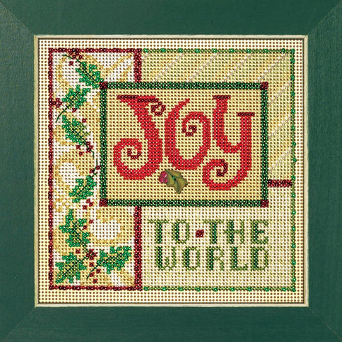 Mill Hill Joy Beaded Counted Cross Stitch Kit Buttons & Beads 2023 Winter Series MH142331, 5.25" x 5.25", Multi...