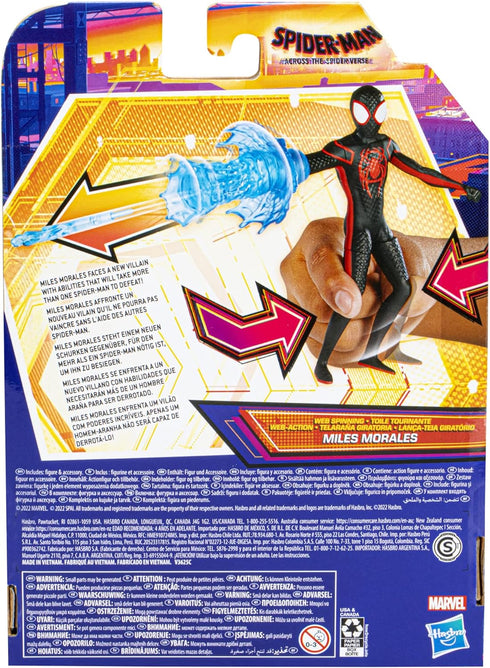Marvel Spider-Man: Across The Spider-Verse Web Spinning Miles Morales Toy, 6-Inch-Scale Deluxe Action Figure, Toys for Kids Ages 4 and Up...
