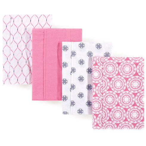 Hudson Baby Unisex Baby Cotton Flannel Burp Cloths, Medallion, One Size...