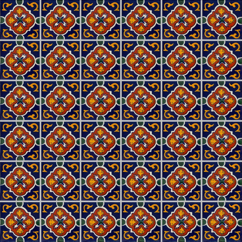 3x3 16 pcs Blue Granada Talavera Mexican Tile...