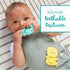 Infantino Teethimal Pop Pals - Elephant & Lion Sensory Popper Toy with Soothing Teething Textures for Infants & Toddlers, 6M+...