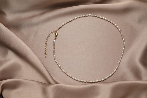 Round White Simulated Shell Pearl Necklace Strand | Pearl Choker Necklace | Jewelry for Women Mother...