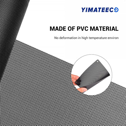 120mm Fan Dust Filter PC, 10Pack PVC Computer Dust Filter Mesh Dustproof Case Cover PC Cooler Fan Filter Grills with 40pcs Screws for Computer Coo...