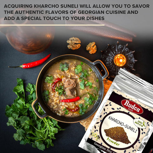 Rudca Food Kharcho-Suneli Natural Dry Mix Spice, Imported from Republic of Georgia, Powder 1.78 oz/50 grams...