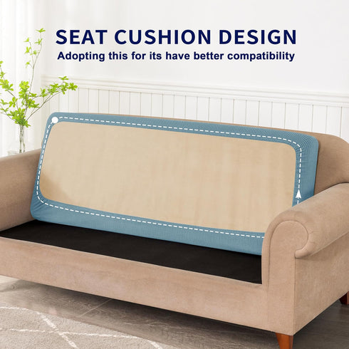 SUBRTEX Couch Slipcover RV Seater Slip Loveseat Stretch Durable Sofa Cushion Cover Spandex Elastic Furniture Protector for Settee Seat for Replace...