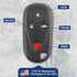 KeylessOption Key Fob Replacement for 2004 2005 2006 2007 2008 Acura TL TSX Remote, 4-Button OUCG8D387HA, Programming Guide Included...