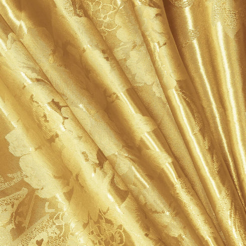Satin Jacquard Fabric, 49" Wide Peony Pattern Shiny Silky Brocade Fabric for Dress, Shirts, tablecloth, table Runner, Wedding Decor, DIY Crafts, 1...