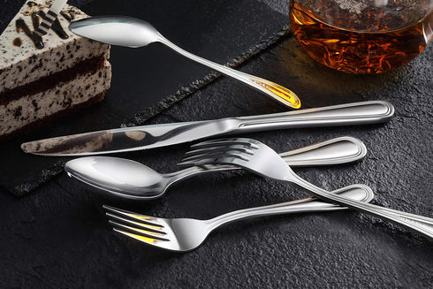 New Star Foodservice 1029871 Slimline Pattern, 18/0 Stainless Steel, Coffee Spoon, 4.75-Inch, Set of 12...