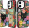 Shorogyt for iPhone 11 Wallet Case with Card Holder, Designer Floral Cat Pattern Kickstand Magnetic Clasp Back Flip Folio Leather Phone Cases for ...