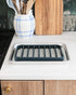 The Silicone Kitchen Silicone Roasting Rack Pan, Dishwasher Safe, BPA Free, Non-Toxic, 7 in by 10.75 in, Navy, 2 Pack...