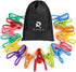 Chip Clips with Bag, PVC-Coated Utility Bag Clips for Food Packages, Chips Bag, Clothes, Paper, 2 Inch, Pack of 15...