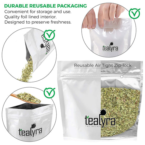 Tealyra - Pure Lemon Verbena - Herbal Loose Leaf Tea - Hot or Iced - Relaxation - Calming - Digestive - Caffeine Free - All Natural - 224g (8-ounc...