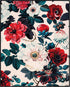 Posterizer 1 pcs-vibrant red and white flowers for chic decor-Floral & Botanical Art-Abstract & Modern Art-Decor for Home & Office- UNFRAMED Wall ...