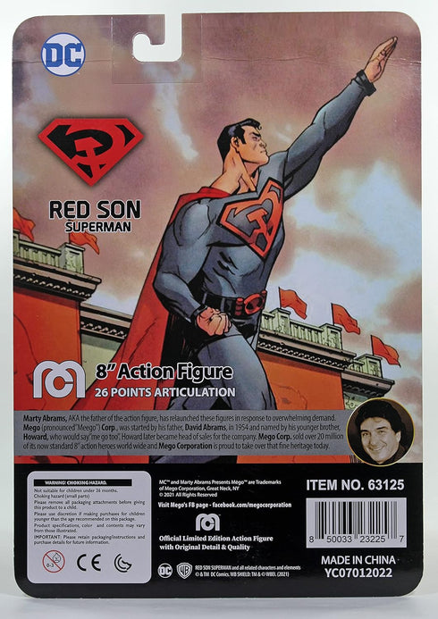 MEGO DC Heroes RED Son Superman PX 8IN AF...