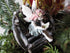 Red Hair Miniature Garden Fairy Amie Sitting with Leaf...