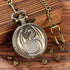 Mini DND Dice Set Steampunk Dragon Pocket Watch Shell Case, 7pcs Polyhedral Metal D&D Dice Set, Dungeons and Dragons Gifts with Gift Box for Men W...