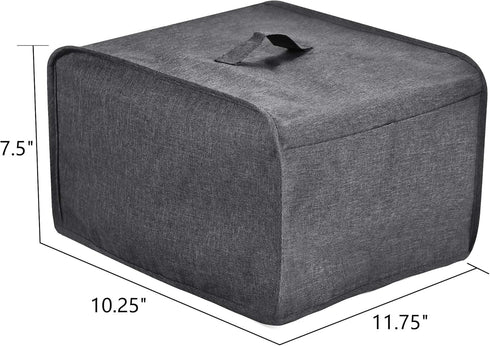 Toaster Cover with 2 Pockets,Can hold Jam Spreader Knife & Toaster Tongs, Toaster Appliance Cover with Top handle,Dust and Fingerprint Protection,...