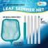 U.S. Pool Supply Swimming Pool 4 Foot Leaf Skimmer Net with 4 Connecting Aluminum Pole Sections - Fine Mesh Netting for Fast Cleaning of Debris - ...
