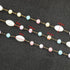 UMAOKANG 3 Meters Colorful Bead Chain for Jewelry Making Gold Plated Stainless Steel Jewelry Making Chain for Women Necklace Bracelet DIY...