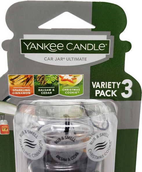 Yankee Candle Ultimate Car Jar (Cedar, Cookie, Cinnamon)...