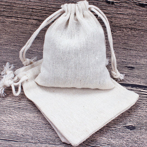 Hapdoo 24 Pack Cotton Muslin Bags with Drawstring Gift Bags Jewelry Pouches Sacks for Wedding Party and DIY Craft, 4 x 5 Inches…...