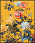 Posterizer 1 pcs-bright background-vibrant flowers , butterflies-Floral & Botanical Art-Abstract & Modern Art-Decor for Home & Office- UNFRAMED Wa...