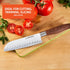 IMUSA 6in Chef WL Stainless Steel Santoku Knife with Wood Look Handle...