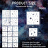 Star Stencils for Painting, 16 Pcs Star Moon Stencils for Painting on Wood Wall Painting Template, Large Reusable Star Zodiac Constellation Stenci...