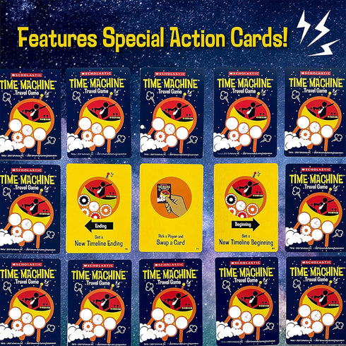 University Games | Scholastic Time Machine History Travel Card Game in a Tin for Kids, for 2 to 4 Players Ages 8 and Up...