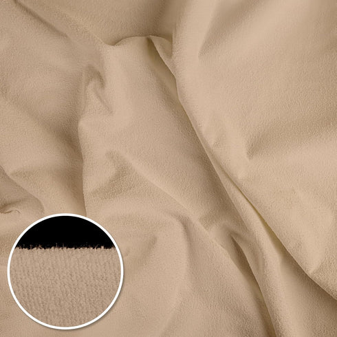 Utopia Bedding Waterproof Pillow Protectors with Zipper Standard Size (2 Pack, Beige), Terry Pillow Covers...