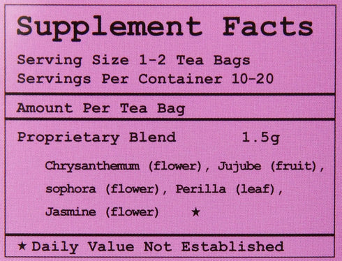 Health King Chrysanthemum Vascuflow Herb Tea, Teabags, 20 Count Box...