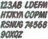 Hardline Products Series 400 Factory Matched 3-Inch Boat & PWC Registration Number Kit - Burgundy/Black - RUBKG400...
