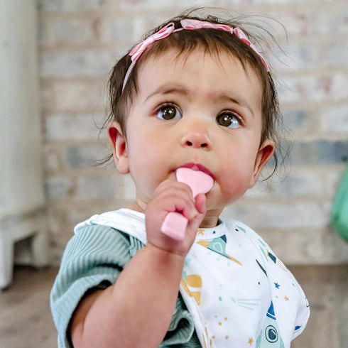 Stephen Joseph Silicone Baby Spoons, One size, Space...