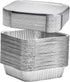 8x8 Disposable Aluminum Pans With Lids - 10 Pack Foil Pans For Cooking, Baking Cakes, Roasting & Homemade Breads - Disposable Food Containers With...