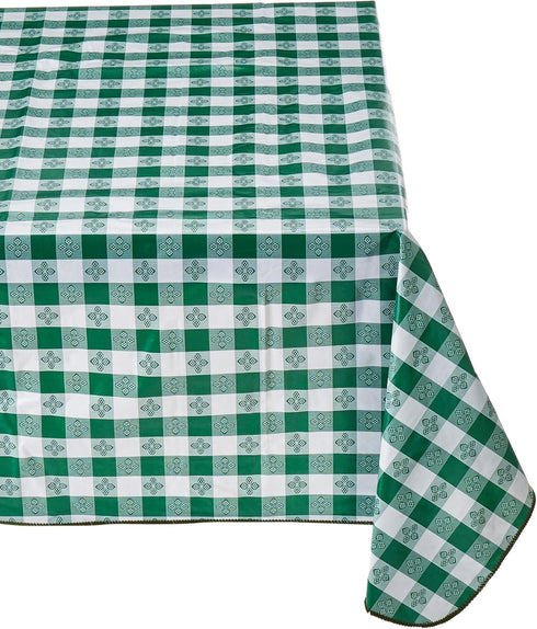 Winco TBCO-70G Checkered Table Cloth, 52-Inch x 70-Inch, Green...