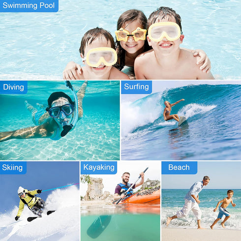 wellhouse Waterproof Phone Pouch, Waterproof Phone Case for iPhone 15 14 13 12 Pro Max XS Samsung, IPX8 3D Cellphone Dry Bag Beach Essentials -Pin...