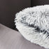 Uhomy 2 Packs Fluffy Accent Pillows Cover 20"x12", Soft Gray Ombre Faux Fur Throw Pillow Case, Modern Luxury Decorative Square Cushion Cover for F...