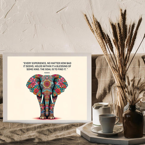 Posterizer 1 pcs-Every Experience Is A Blessing- Buddha-Quotes and Poems-Motivational & Inspirational Art-Gift For Buddhism Meditation philosophy ...