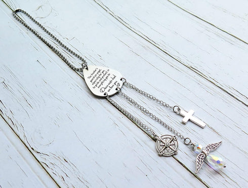 Truck Driver Car Hanging Gifts Trucker's Prayer Rear View Mirror Charm Gift for Truck Drivers Husband Dad...