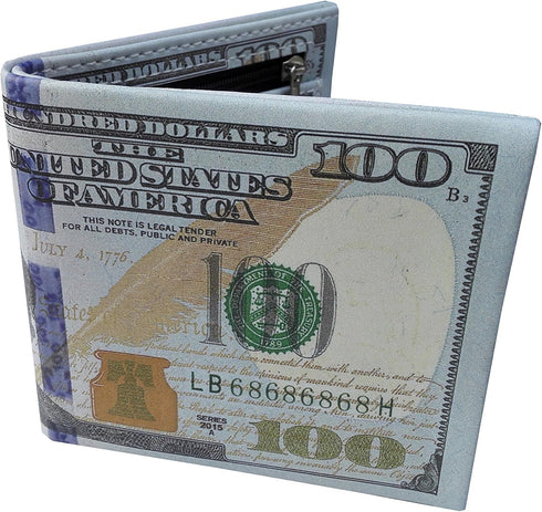 US Dollar Bifold Wallets for Men Bill Wallet PU Leather Credit Card Photo Holder Billfold...