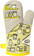 Blue Q Oven Mitt, Droppin' a New Recipe on Your Ass, Super-Insulated Quilting, Natural-Fitting Shape, 100% Cotton...