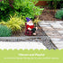 Noa Store Gnomes Outdoor Decorations - Funny Garden Gnome Figurine on a Rocking Chair Holding a Drink - Statue for Lawn, Outdoor, Bathroom Decor -...