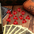 72 Pcs Red D4 Dice Bulk Cone Transparent 4 Sided Dice 0.8 Inch Clear Red Dice Polyhedral Tiny Dice Mini Dice Set Role Playing Dice for Party Table...