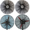 2 PACK Fan Cover for 30 Inch Industrial Pedestal Fan,Fan Dust Cover for Kids Children Finger Protection,Fan Mesh Cover for 30" Commercial Fan for ...