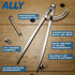ALLY Tools 12 Inch Precision Locking Wing Divider/Woodworking Compass with Pencil Holder INCLUDES Two Pencils and Pencil Sharpener Ideal for Drawi...